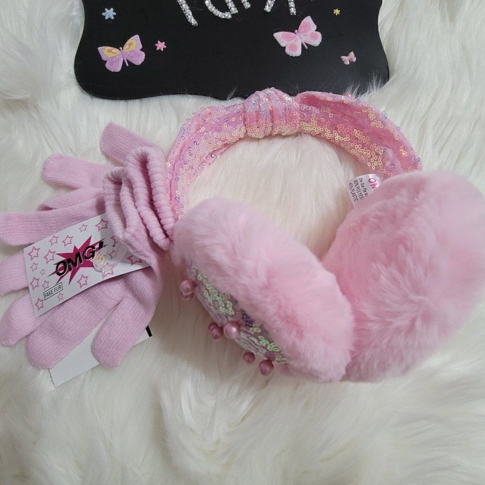 DANBAR GLOBAL  2PCS SET EARMUFFS-GLOVES  ONE SIZE  796